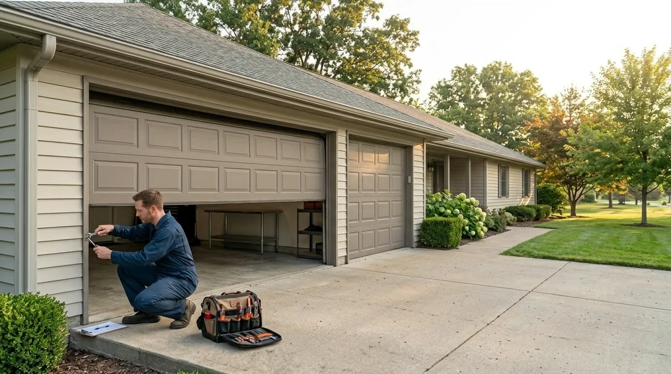 Raised panel garage door